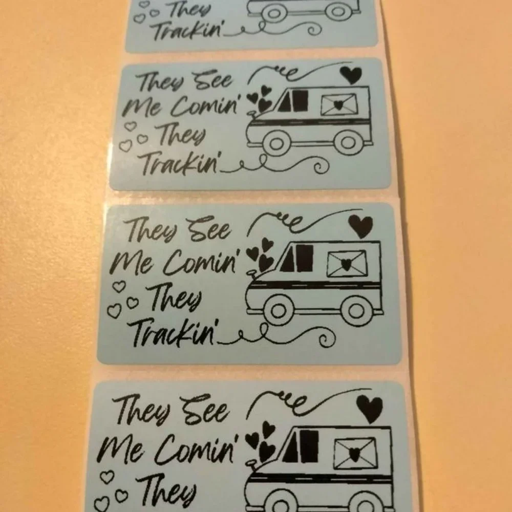 💙100 Trackin USPS- Shipping Labels Thermal Packaging Stickers 2.25